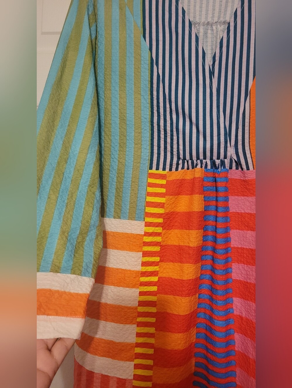 Multi Colored Midi Dress - Picture 5 of 7